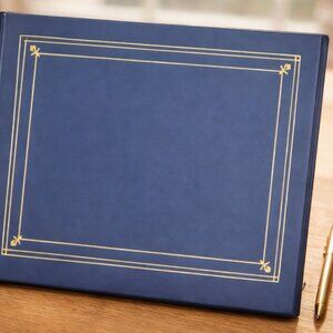 Pioneer 5x7 Post Bound Scrapbook Album Bay Blue Acid-Free Photo Safe